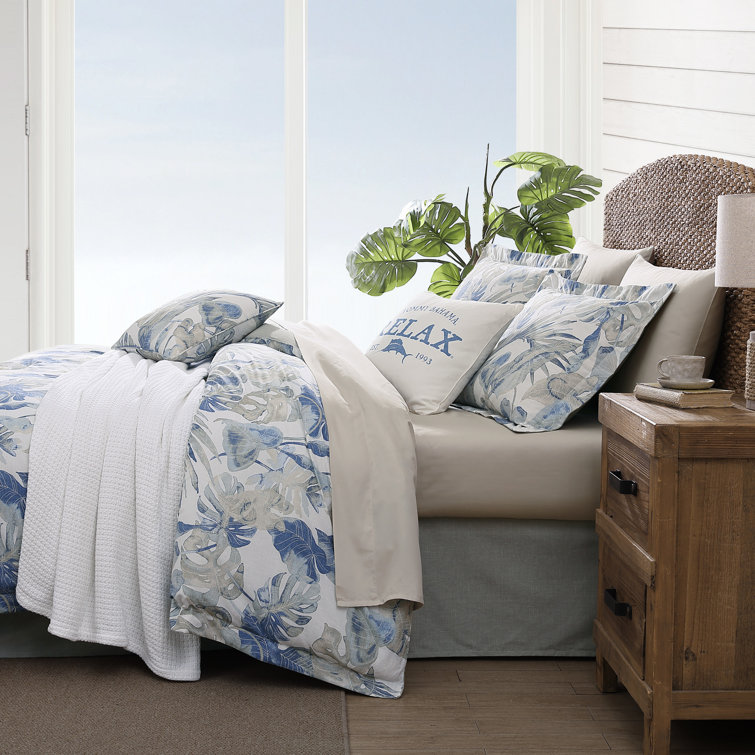 Full/Queen Blue Cotton Nautical Duvet Cover Set
