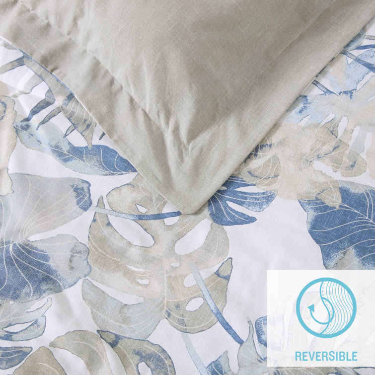 Full/Queen Blue Cotton Nautical Duvet Cover Set