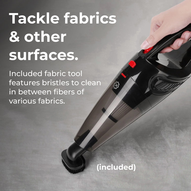 Black Cordless Handheld Vacuum with Washable HEPA Filter