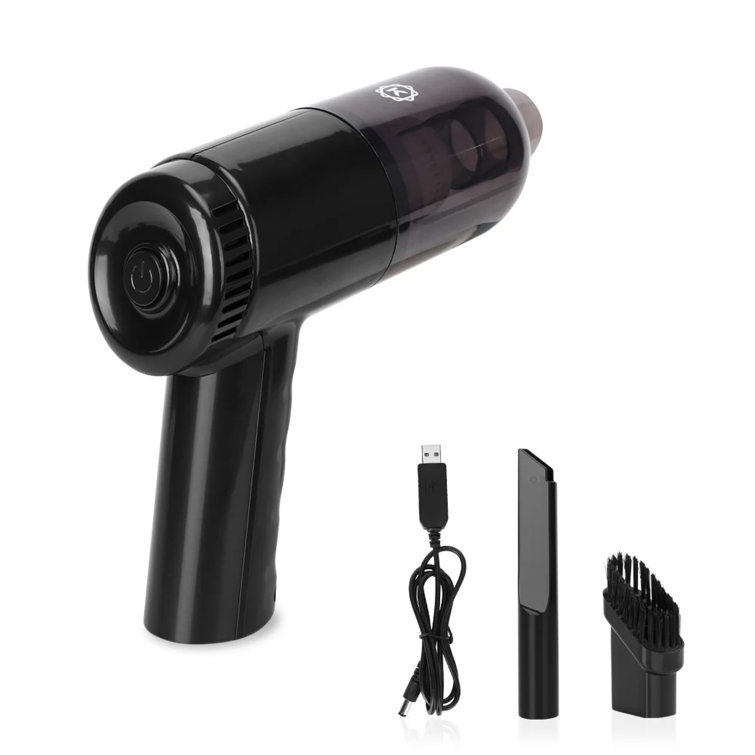 Portable Cordless Black Handheld Car Vacuum with Washable Filter