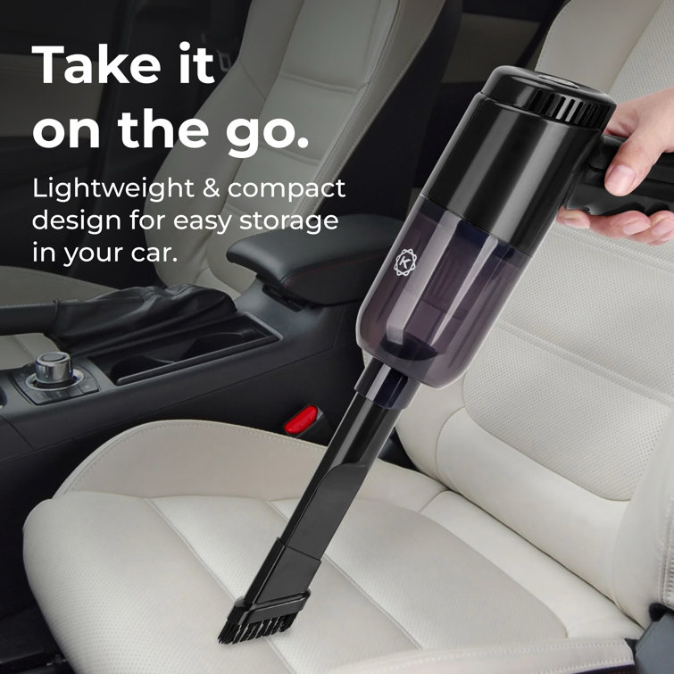 Portable Cordless Black Handheld Car Vacuum with Washable Filter