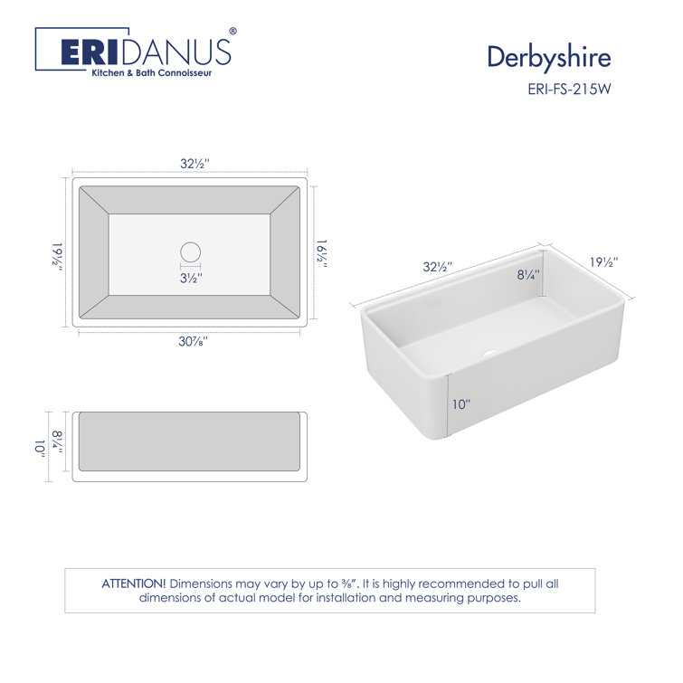 Crisp White Ceramic Single Bowl Farmhouse Workstation Sink