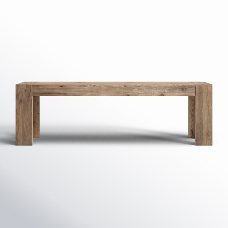 Acacia Wood Straight Leg Dining Bench, 58'' Wide