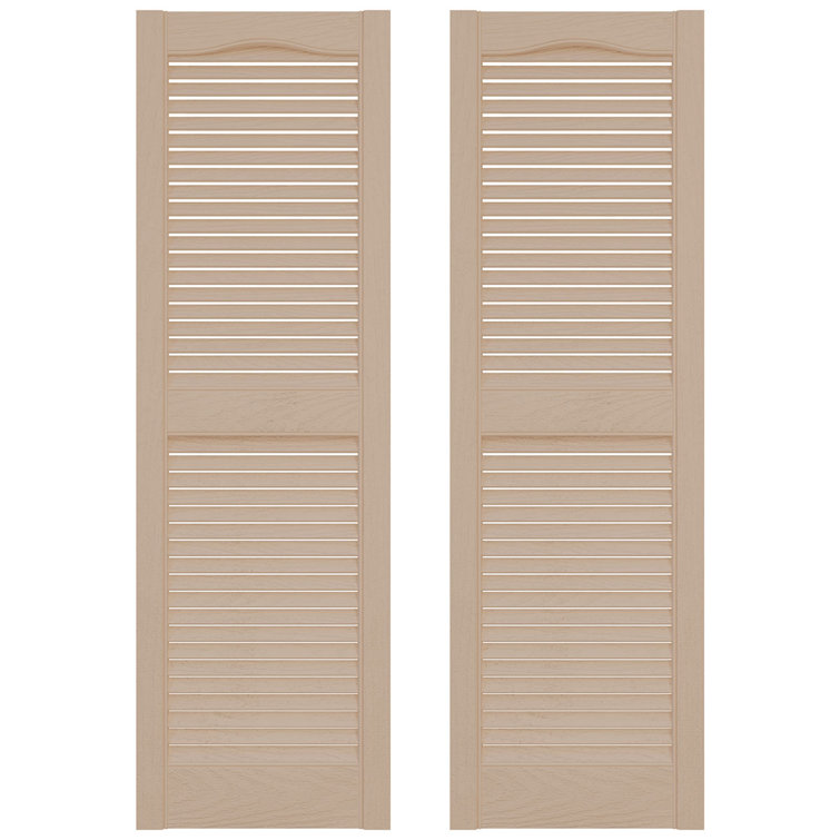 Bordeaux Vinyl 12" x 54" Louvered Decorative Shutters