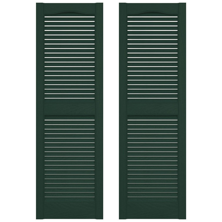 Bordeaux Vinyl 12" x 54" Louvered Decorative Shutters