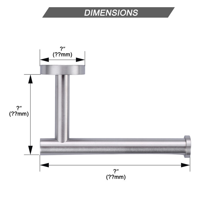 Brushed Nickel Wall-Mount Stainless Steel Toilet Paper Holder