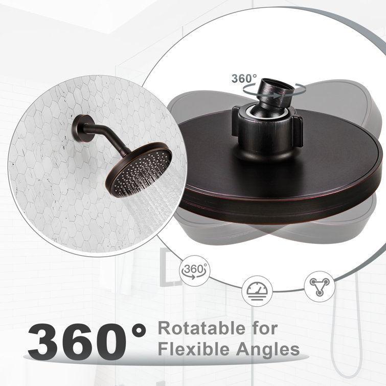 Large Oil Rubbed Bronze Rain Shower Head