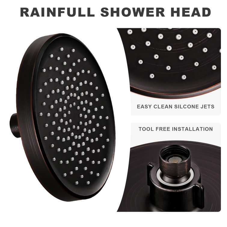 Large Oil Rubbed Bronze Rain Shower Head