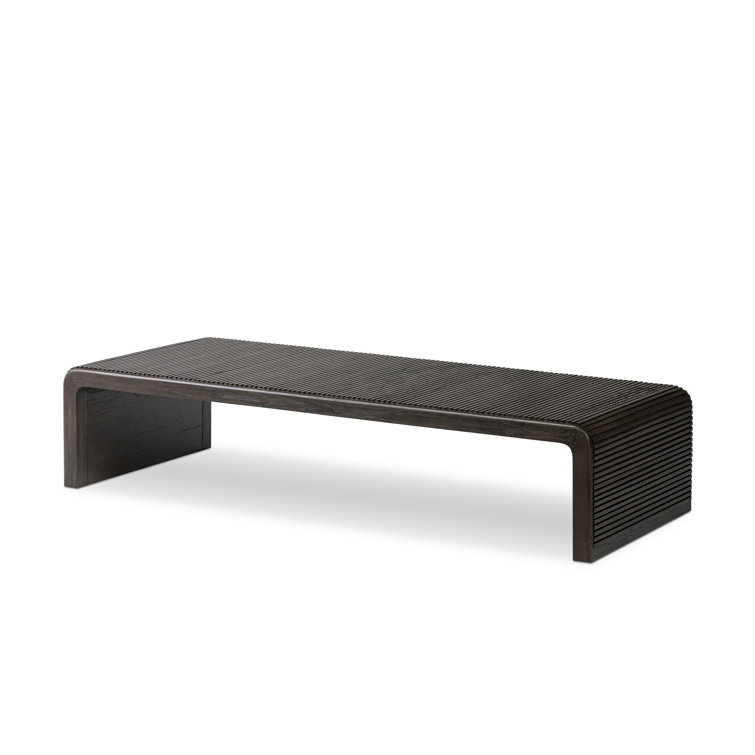 Soren 65" Gray Oak Rectangular Coffee Table with Storage