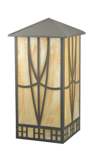 Scottsdale Ambient Steel Sconce with Colorful Glass Shade
