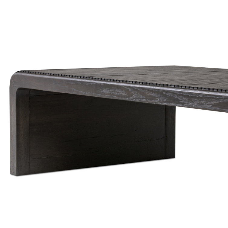 Soren 65" Gray Oak Rectangular Coffee Table with Storage