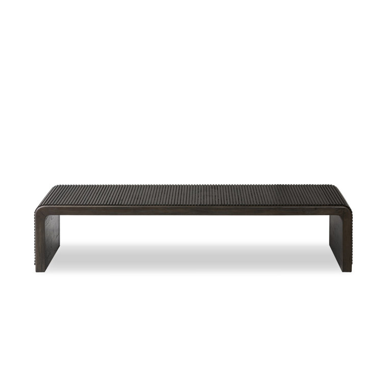 Soren 65" Gray Oak Rectangular Coffee Table with Storage