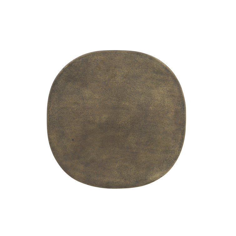 Odessa Distressed Bronze Cast Iron End Table
