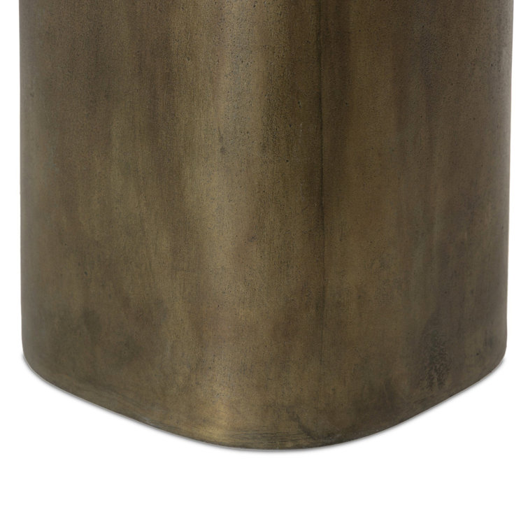 Odessa Distressed Bronze Cast Iron End Table