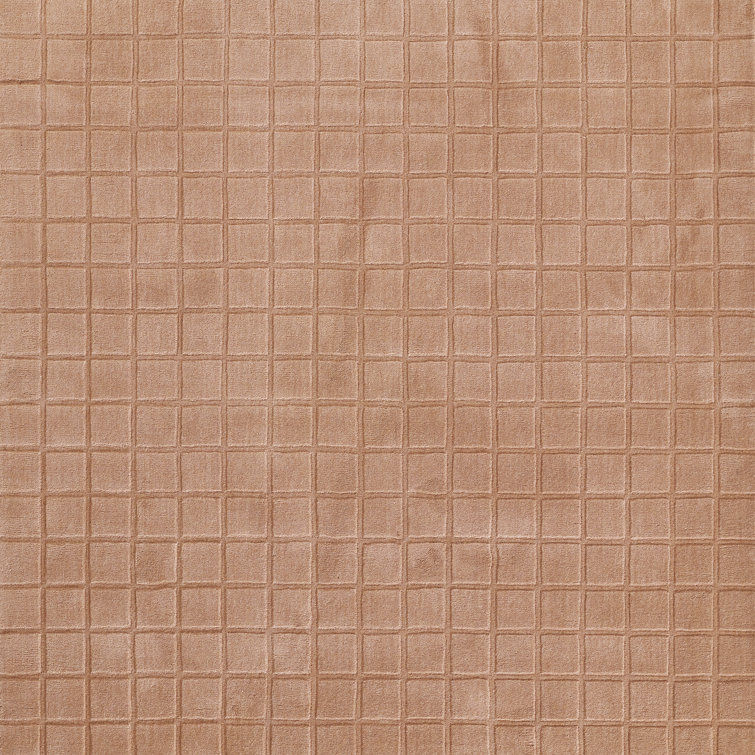 Handmade Blush Wool Tufted Rectangular Area Rug 2' x 3'