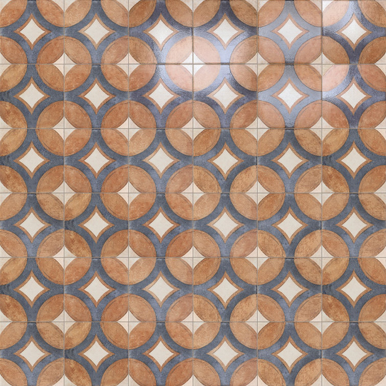 Capri 8x8 Matte Porcelain Patterned Floor and Wall Tile