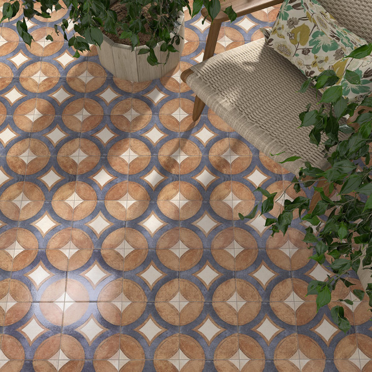 Capri 8x8 Matte Porcelain Patterned Floor and Wall Tile