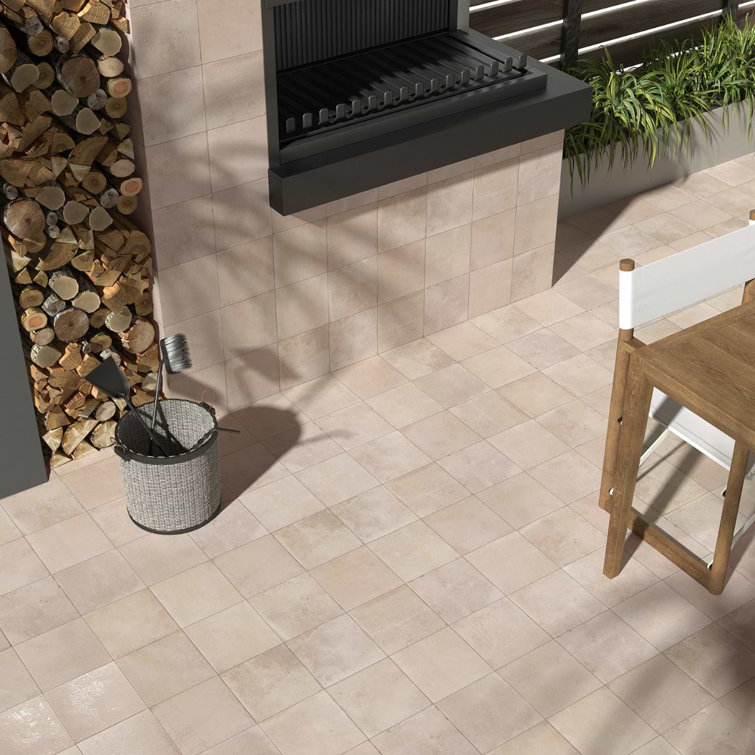 Terra Crema 8x8 Matte Porcelain Floor and Wall Tile