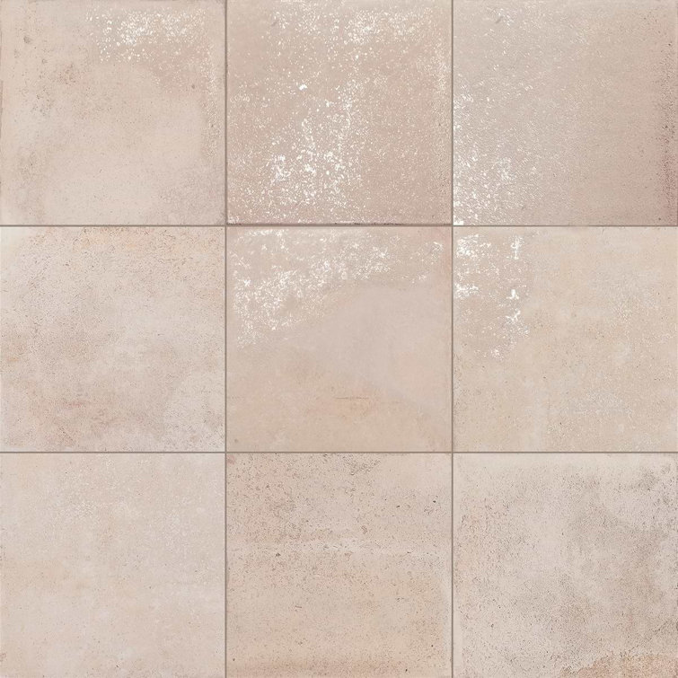 Terra Crema 8x8 Matte Porcelain Floor and Wall Tile