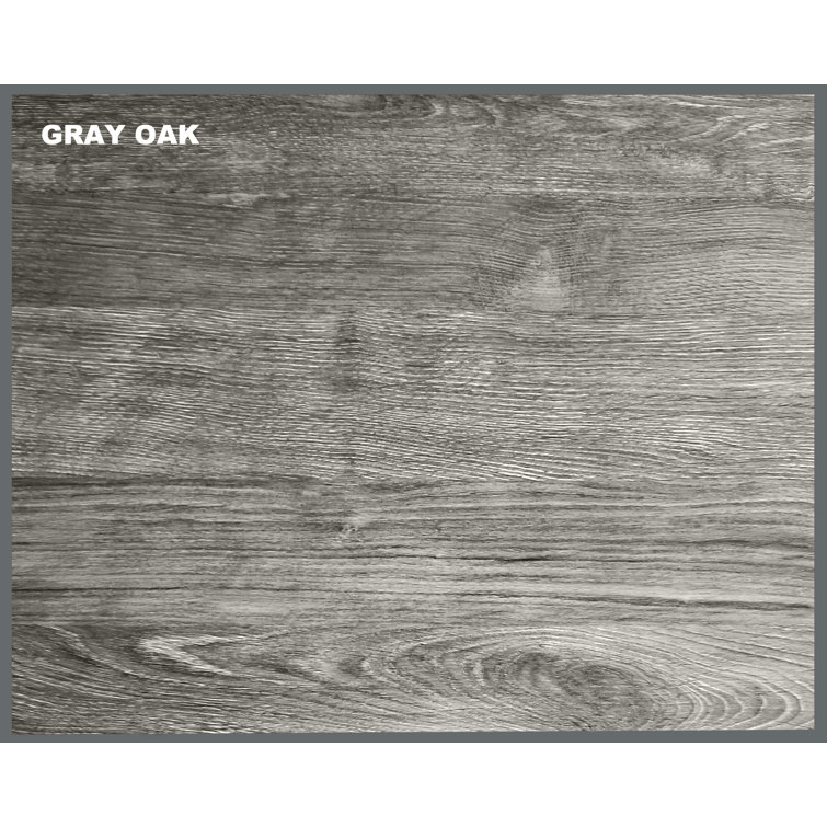 Gray Oak 3-Door Office Credenza with Adjustable Shelving
