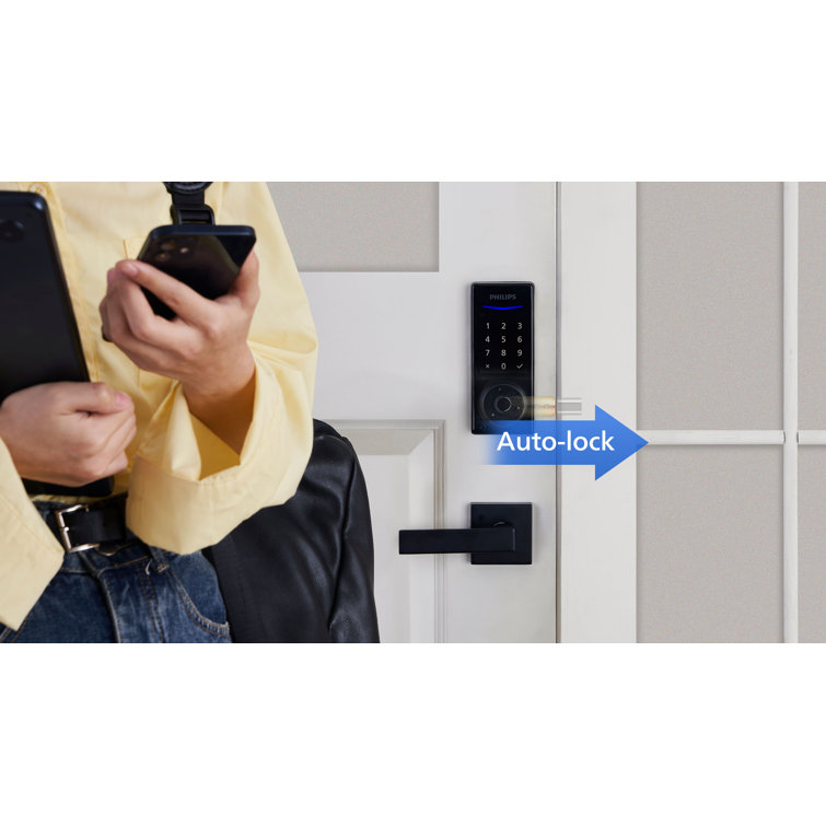 Matte Black Bluetooth Touchscreen Smart Deadbolt