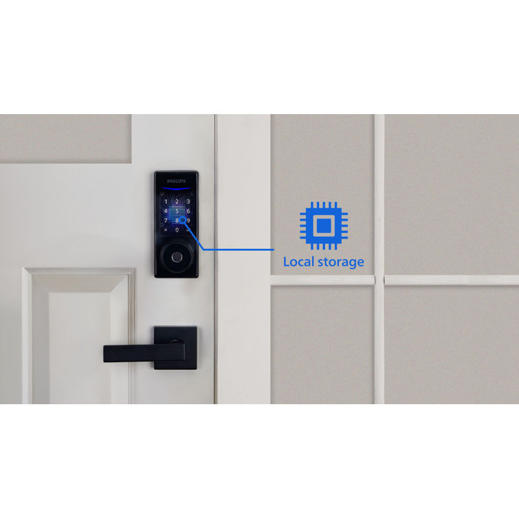 Matte Black Bluetooth Touchscreen Smart Deadbolt