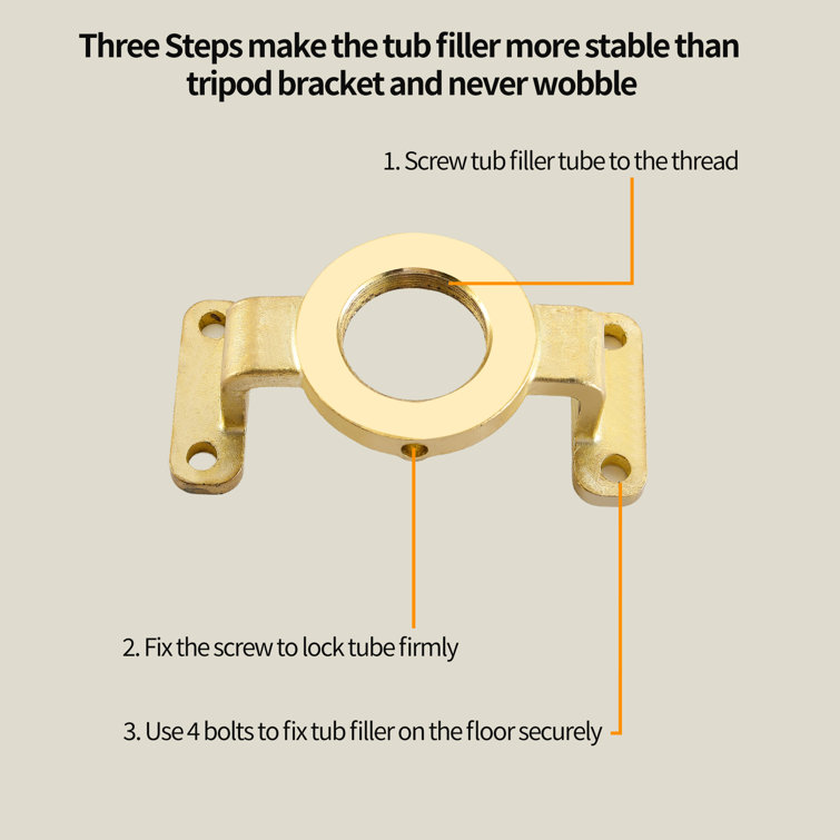 Brushed Nickel Freestanding Tub Faucet with Hand Shower