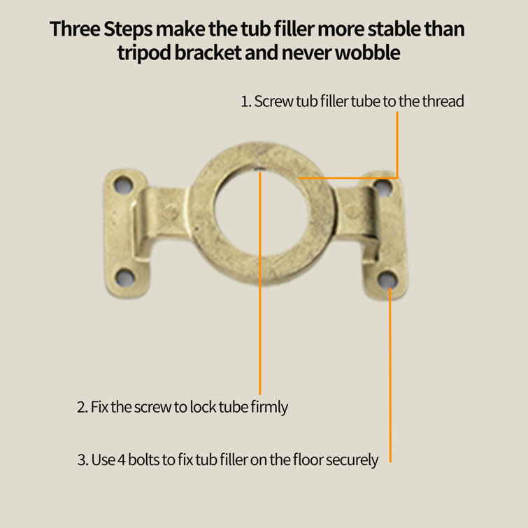 Brushed Nickel Freestanding Tub Filler with Hand Shower