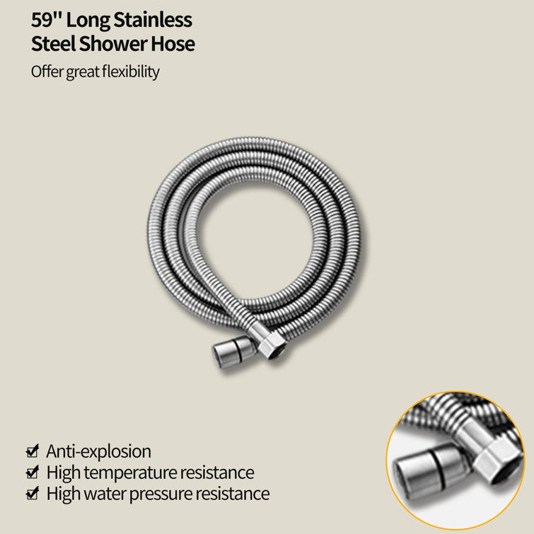 Brushed Nickel Freestanding Tub Filler with Hand Shower