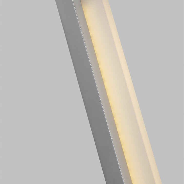 Kenway Chrome 1-Light LED Acrylic Shade Sconce, Dimmable