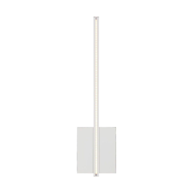 Kenway Chrome 1-Light LED Acrylic Shade Sconce, Dimmable