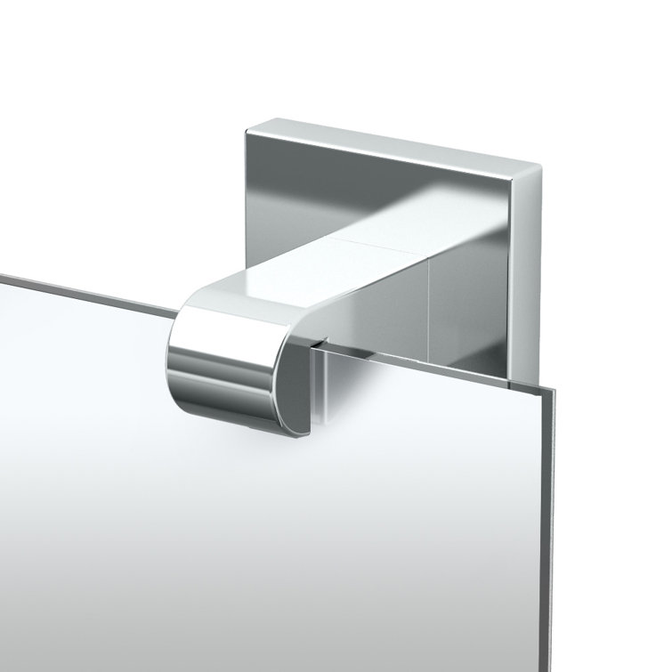 Elevate Minimalist Chrome Frameless Rectangular Vanity Mirror 22"x32"
