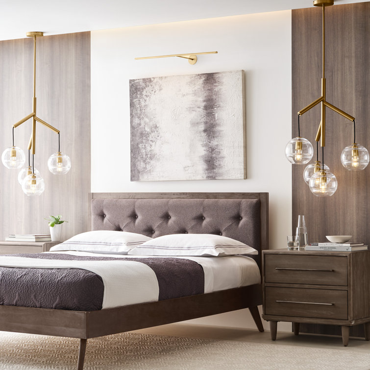 Sedona Aged Brass 4-Light LED Chandelier with Clear Glass Globe