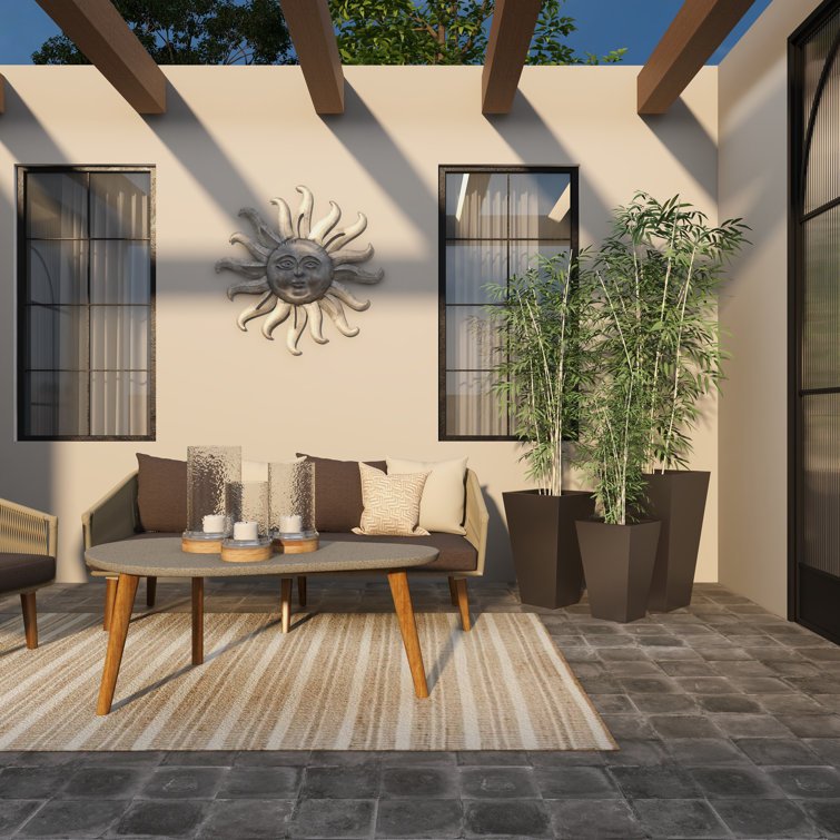 Gray Tall Modern Indoor/Outdoor Planter Set of 3