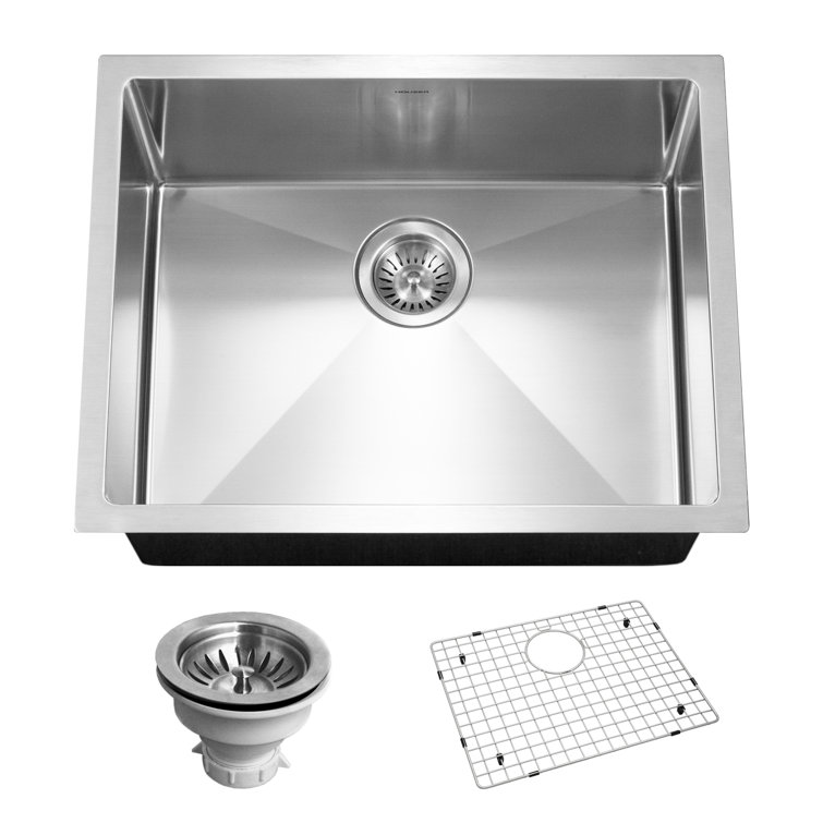 Savoir 23'' Satin Stainless Steel Undermount Single Bowl Kitchen Sink