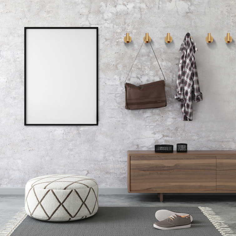 Brushed Gold Stainless Steel Wall Mounted J-Hook Set
