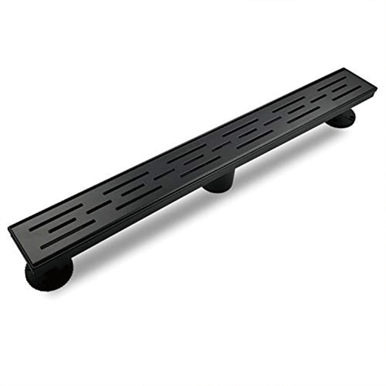 36-Inch Matte Black Stainless Steel Linear Shower Drain