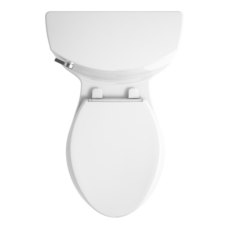 White High Efficiency Elongated One-Piece Toilet with Seat