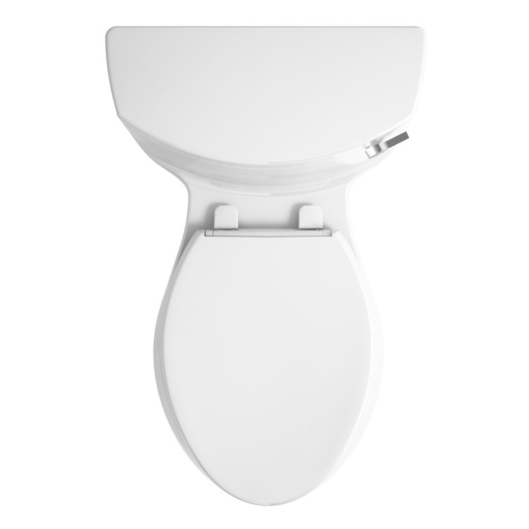 White High Efficiency Elongated One-Piece Toilet with Seat