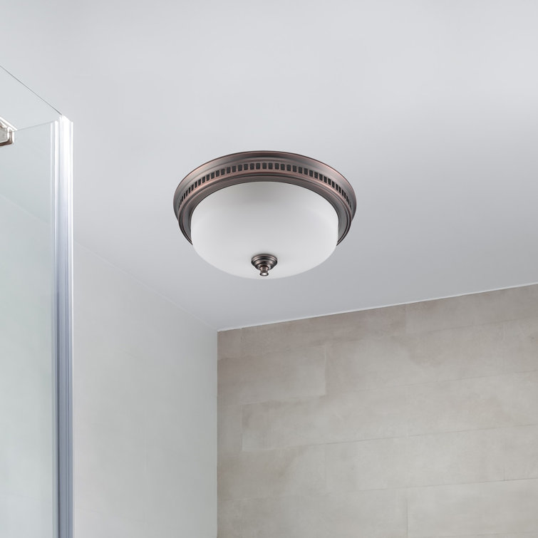 Round Oil Rubbed Bronze LED Ceiling Mount Exhaust Fan