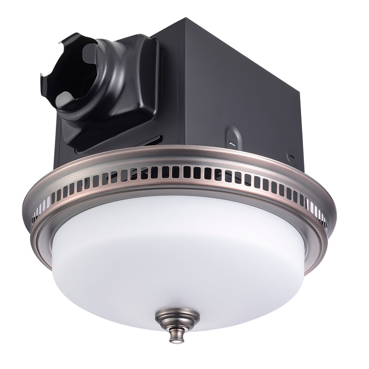 Round Oil Rubbed Bronze LED Ceiling Mount Exhaust Fan