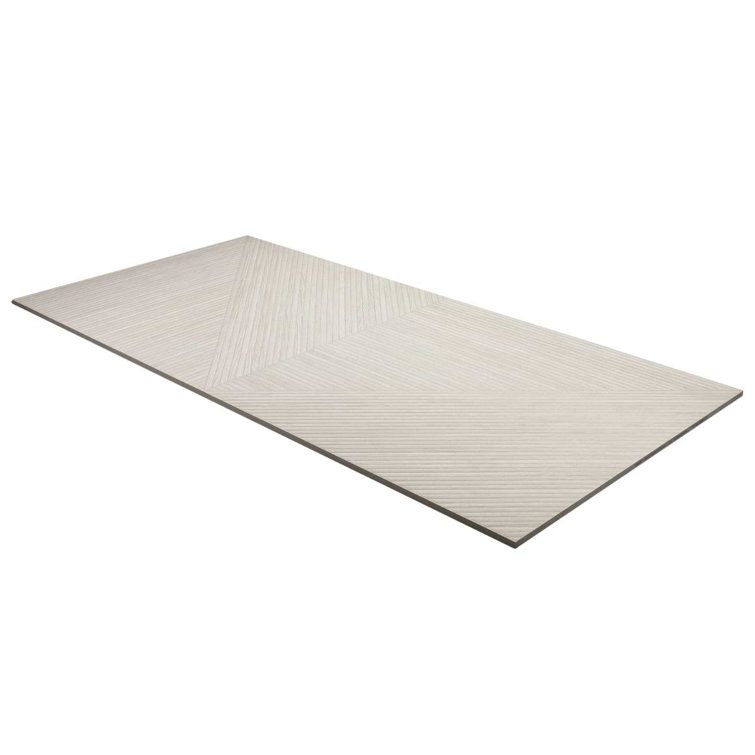 Ash 24x48 Matte Porcelain Fluted Wall Tile