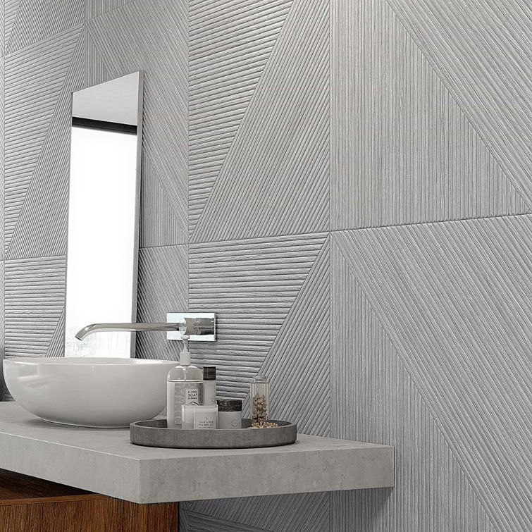 Large Matte Oak Porcelain Wood Look Wall Tile