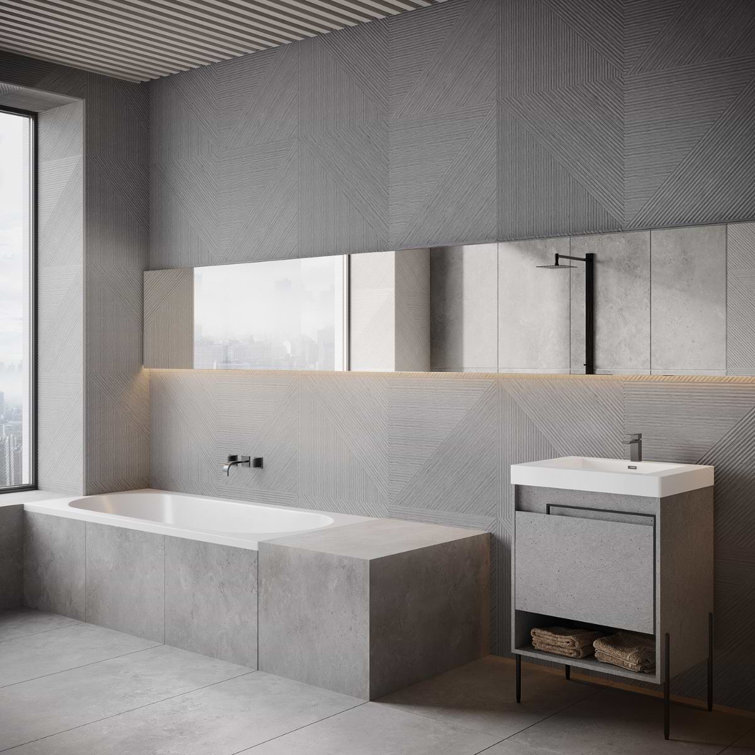 Large Matte Oak Porcelain Wood Look Wall Tile