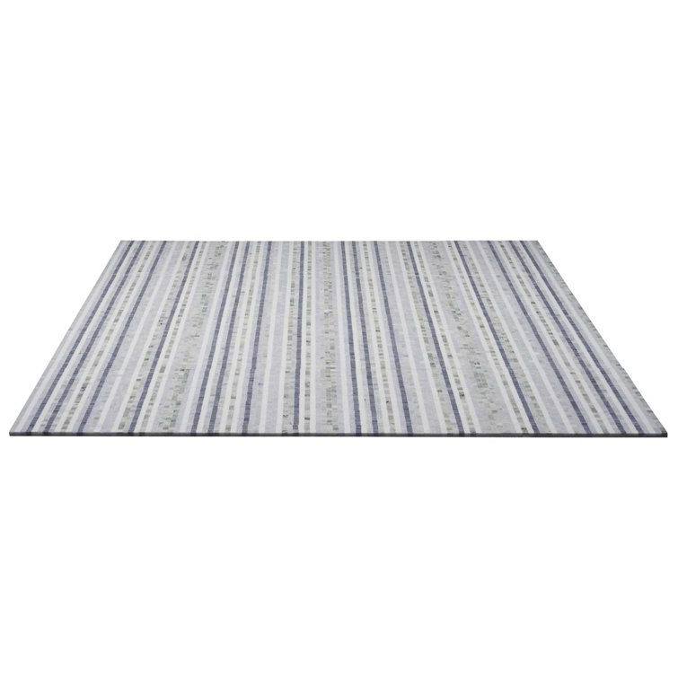 Sky Blue 12" x 12" Polished Marble Mosaic Tile