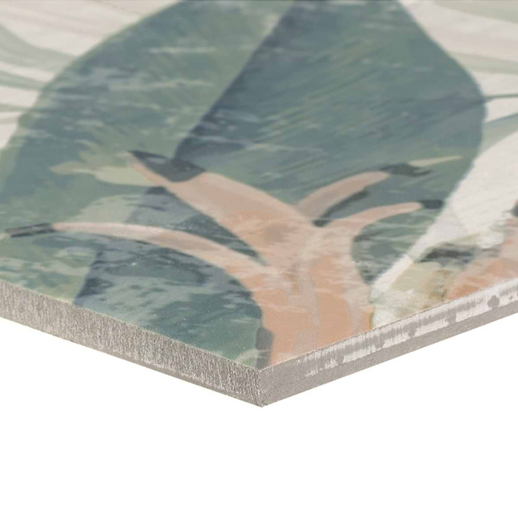 Spring Botanical Matte Porcelain 8" x 8" Tile Mural