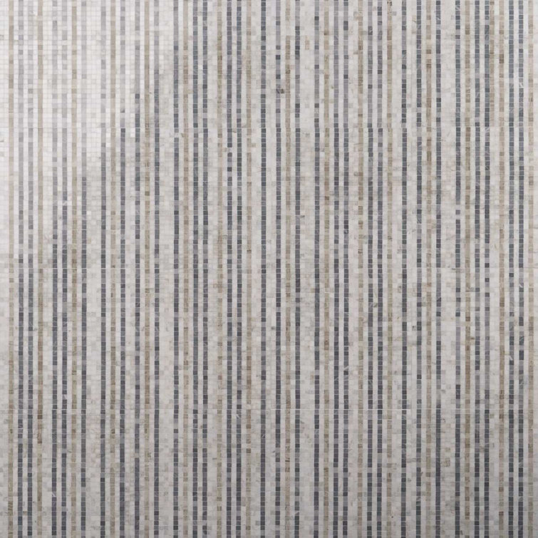 Atomic 12" x 12" Beige Marble Mosaic Tile