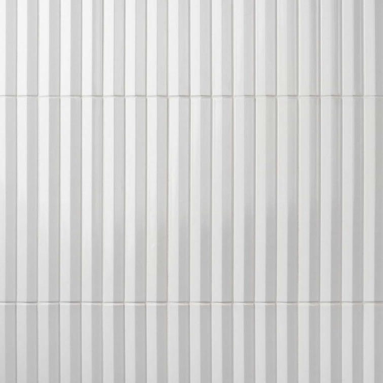 Apex 5" x 16" Ivory Polished Porcelain Wall Tile
