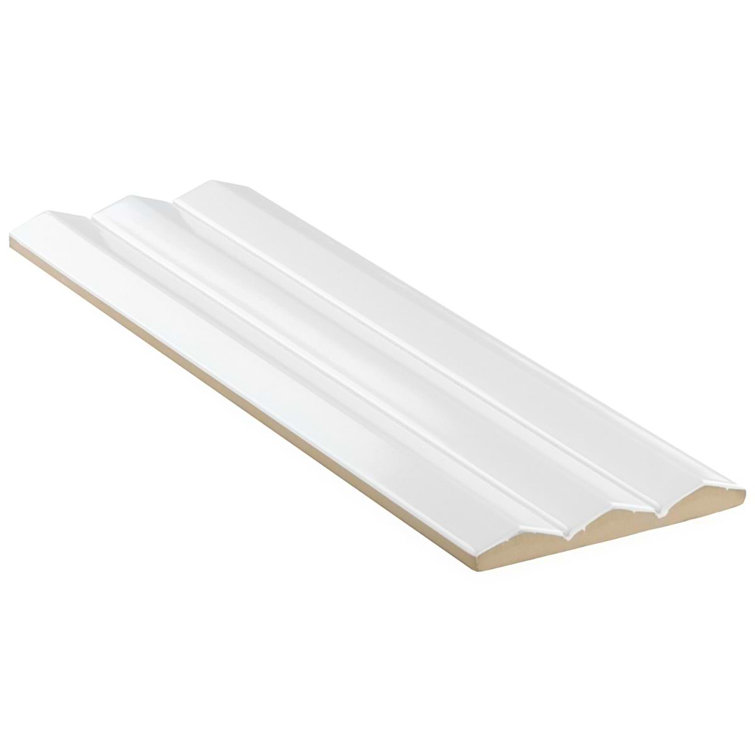 Apex 5" x 16" Ivory Polished Porcelain Wall Tile