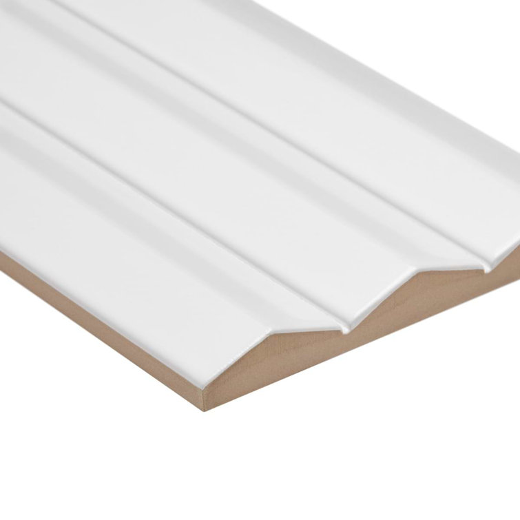 Apex 5" x 16" Ivory Polished Porcelain Wall Tile